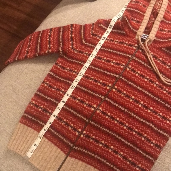 VINTAGE Lambswool Fair Isle Zip Up Sweater - Picture 6 of 7